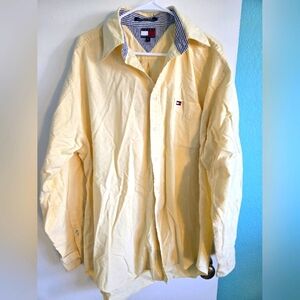Tommy Hilfiger Yellow Button-up Size XL